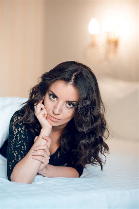 Sensual Blonde Woman Posing Naked Nude Bed Stock Photos Free Royalty Free Stock Photos From