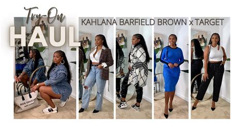 Kahlana Barfield Brown X Target Try On Haul Part Youtube