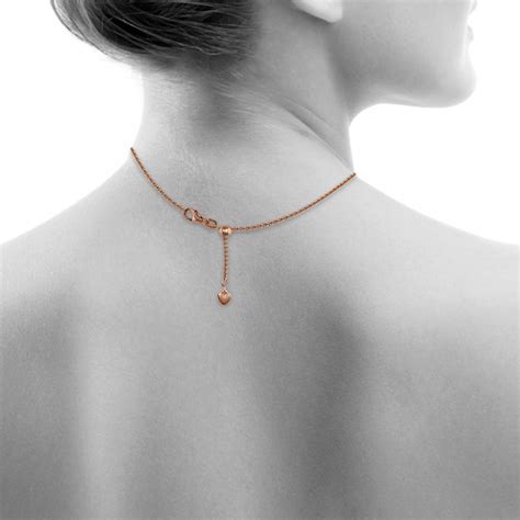 Silberdream Collier Kette Herz Rose Vergoldet Er Silber Damen Cm