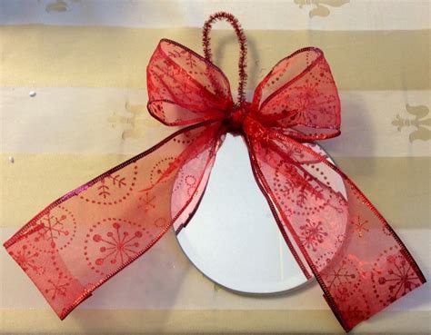Tutorial Mirror Ornament Dollar Store Crafts
