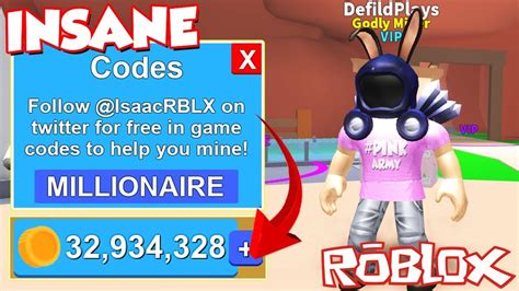 Legendary 3 New Codes Of Mining Simulator June 2018 Roblox