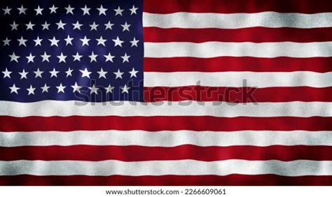 American Flag 2d United States American Stock Illustration 2266609061