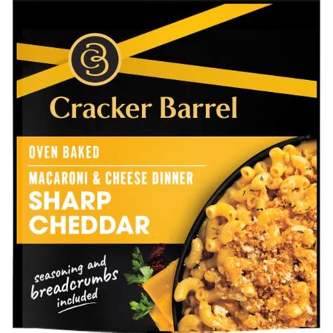 Cracker Barrel Sharp Cheddar Oven Baked Macaroni Cheese Dinner