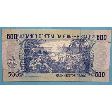 Guinea Bissau Pesos Billete Banknote