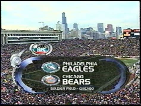 2001 NFL Divisional Playoffs Philadelphia Eagles @ Chicago Bears; Fox ...