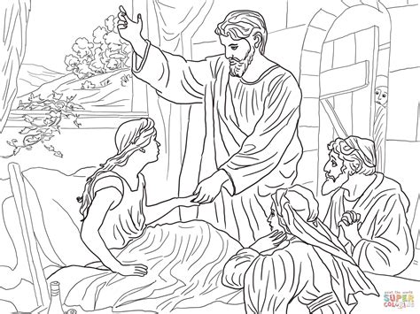 Jairus Babe Coloring Page Awesome Bible Story Coloring Page For Jesus Raises Jairus | sexiezpix ...