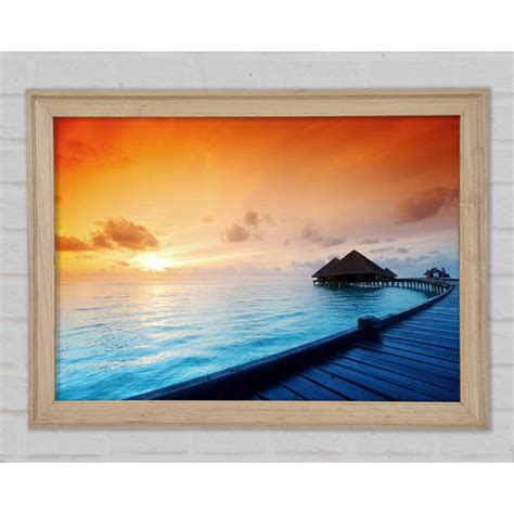 Haus Am Meer Gerahmtes Bild Living In Paradise Wayfair De