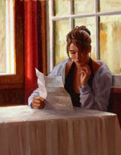 The Letter By Paul Schulenburg Cool Paintings Contemporary