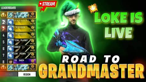 Rank Push To Top 1🥵 Grandmaster Cs Ranked 😎👽 Nonstop Gaminglive Freefirelive Classylive Youtube