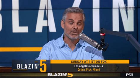 Blazing 5: Colin Cowherd Week 8 NFL Picks 2020 On Fox Sports