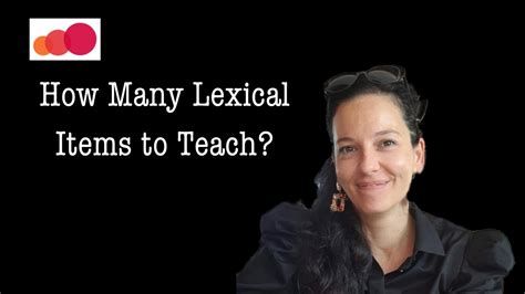 How Many Lexical Items To Teach Youtube