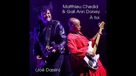 Matthieu Chedid Gail Ann Dorsey À toi conceptkaraoke YouTube