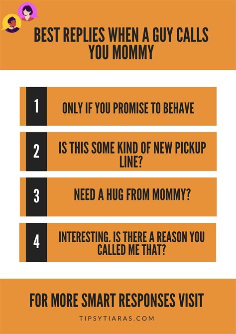 25 Best Replies When A Guy Calls You Mommy