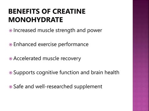 PPT - What is Creatine Monohydrate? Does creatine increase muscle size ...