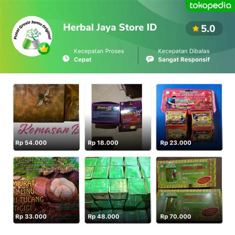 Toko Herbal Jaya Store Id Online Produk Lengkap Harga Terbaik