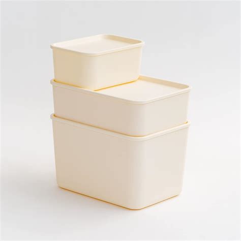 Iris Usa Plastic Modular Bins And Lids Stackable Lidded