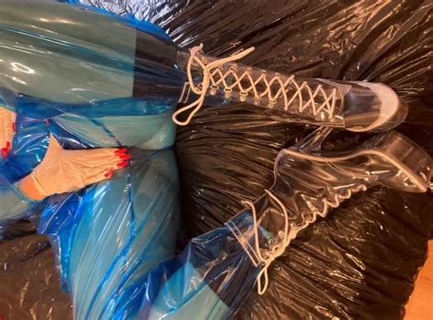 Blue Transparent PVC And Clear PVC Boots 2 26 Nude Pics XHamster