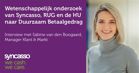 Interview Sabine Van Den Boogaard Over Onderzoek Duurzaam Betaalgedrag