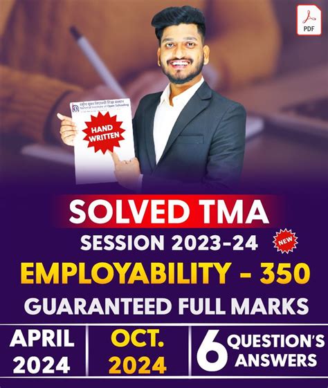 Nios Class Th Employability Skills Handwritten Solved Tma In