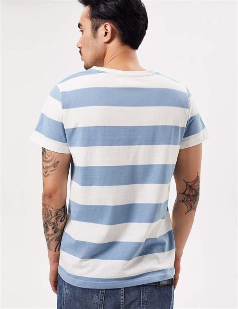 Zbrandy Wide Striped T Shirt For Men Sailor Tee Red White Black Navy