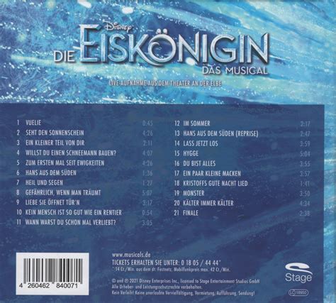 Release Disneys Eiskönigin Das Musical LiveAufnahme aus dem