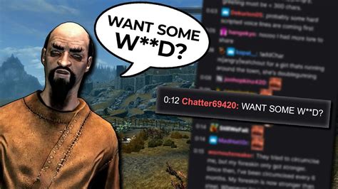 Skyrim But Twitch Chat Voices All Npcs Custom Mod Youtube