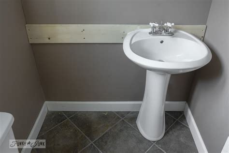 How To Install A Pedestal Sink Without Wall Studsfunky Junk Interiors