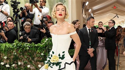 Gigi Hadid Graces the 2024 Met Gala Red Carpet in Garden Gown: Photos ...