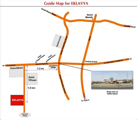 Guide Map of Eklavya School,Ahmedabad