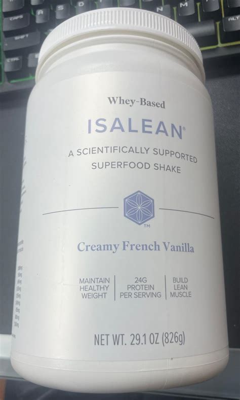 Isagenix Isalean Shake Canister Superfood Creamy French Vanilla Free