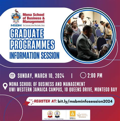 Msbm Wjc Graduate Programme Information Session Prips Jamaica