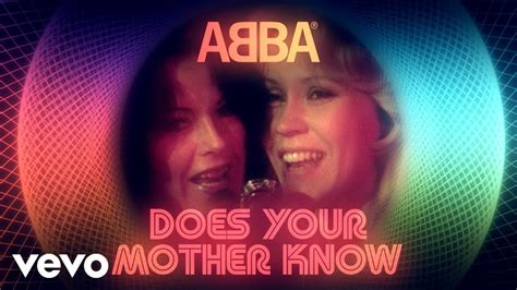 Abba Does Your Mother Know Official Lyric Video Youtube Music