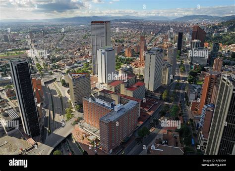 Panoramic View Of Bogota Capital Of Colombia Stock Photo Alamy