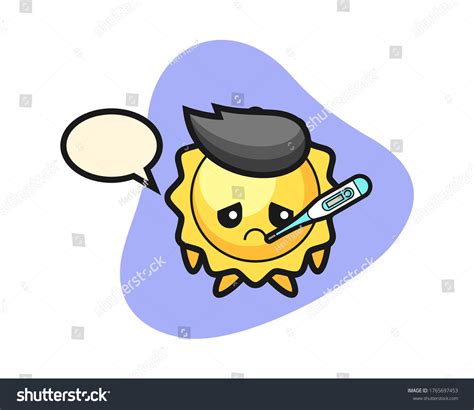 Sun Cartoon Fever Condition Stock Vector (Royalty Free) 1765697453 ...