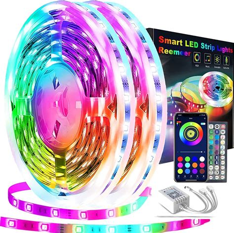 Amazon Reemeer Led Lights Ft Rolls Of Ft Smart App Control