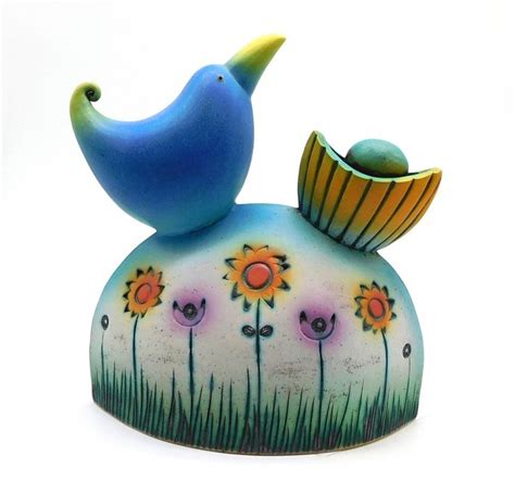 Blue bird nesting in Flower Garden | Old Courthouse Gallery | Ambleside ...