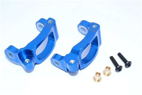 GPM Aluminium C Hub Vorn Blau Tamiya TT02B