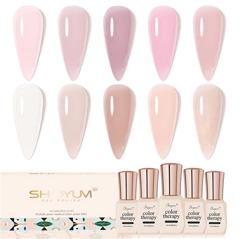 Amazon Shoyum Nude Pink Gel Nail Polish Set Colors Neutral