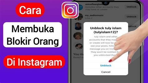 Cara Membuka Blokir Orang Di Instagram Buka Blokir Seseorang