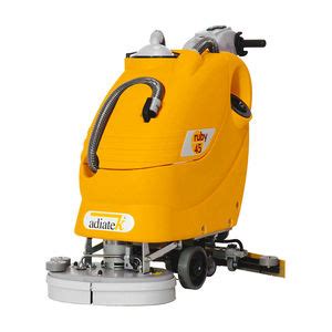 Walk Behind Scrubber Dryer Ruby T Adiatek Battery Powered