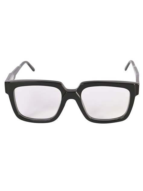 KUBORAUM Classic Square Frame Glasses Black Editorialist