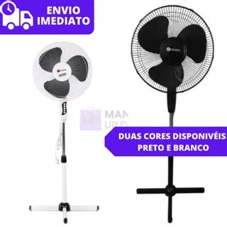 Ventilador De Coluna Turbo Silencioso Pedestal Grande Velocidades