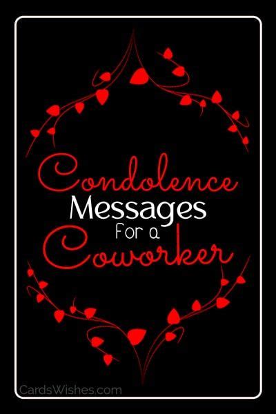 20 Condolence Messages For Coworker Artofit