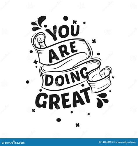 You Are Doing Great Premium Motivational Quote Typography Quote