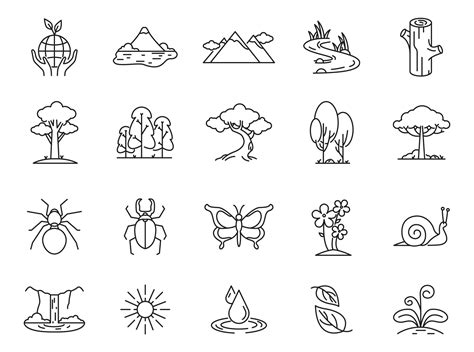 Nature Vector Icons Part 01