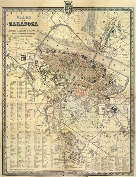 Zaragoza Zaragoza Map 1899 Gifex