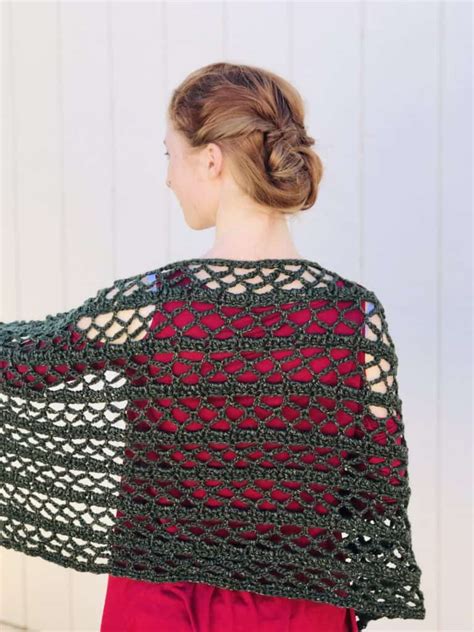 Easy Rectangular Crochet Shawl Pattern Free