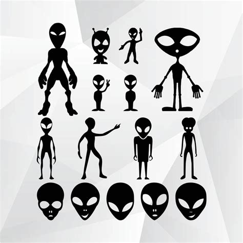 Alien Clipart Silhouette Alien Silhouette Transparent Free For