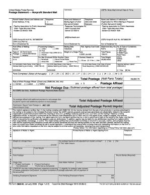 Fillable Online Usps Form N Pdf Pipeline Association For Public