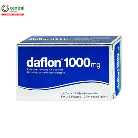 Thuốc Daflon 1000mg điều trị triệu chứng của bệnh trĩ cấp